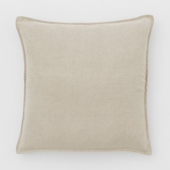 H&M Light Beige Linen Cushion Cover - Picture 1 of 2